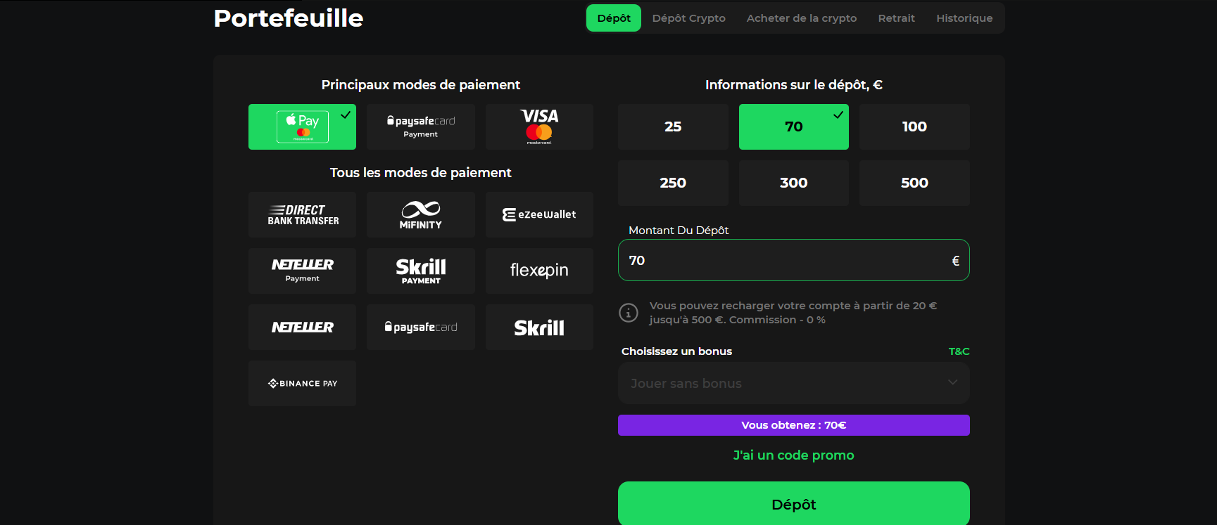 méthodes paiement betify casino - options dépôt retrait betify - betify retrait virement carte cryptomonnaies